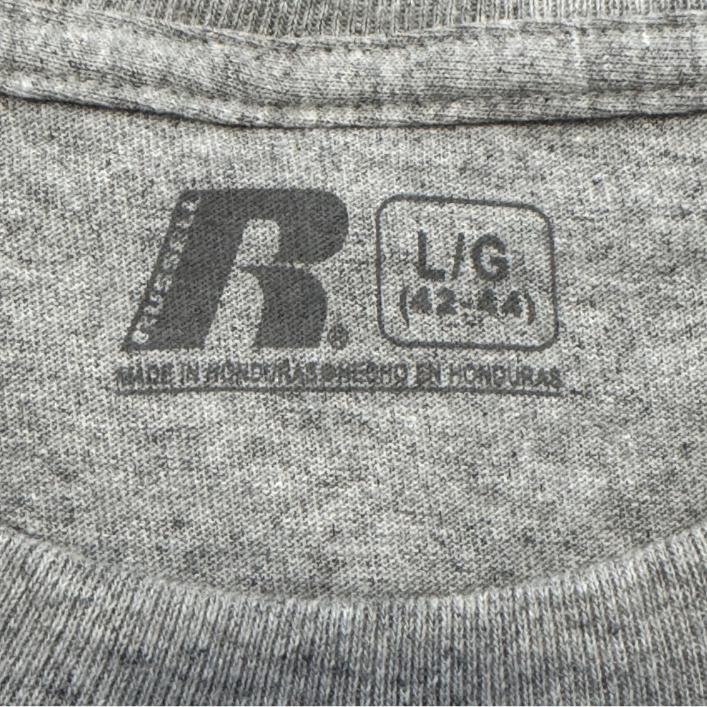 Russell Arkansas Razorbacks T-Shirt Men’s Large Gray NCAA Tee NWT - Picture 6 of 8